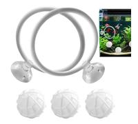 Betta Fish Toys for Aquarium - Betta Fish Tank Ring | Petits Poissons exercez du Cerceau avec Une Tasse à Vent et 3 Boules de Filtre d'aquarium