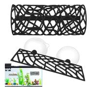 Betta Hammock Shrimp Tunnel Shelter, Fish Tank Shelters Hollow Tunnels, Swim Tube Decorative Hiding Cave Space Saving Aquarium Accessory | Ideal for Resting Breeding Decoration Aquatic Habitat