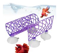 Betta Hide Tube de repos, tunnel Betta - Cacher le tunnel tubulaire Betta - Jouet d'abri avec grande ouverture pour petits poissons, crevettes et poissons combattants
