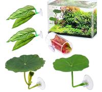 Betta Leaf Hammock, Aquarium Fish Habitat, Decorative Leaf Resting Bed, Tank Breeding Accessory, Rest Spots Spawning Platforms for Guppy, 3.15x1.57 inches, Multicolor