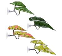 Betta Leaf Hammock - Fighting Fish Resting Leaf | Betta Hammock, Decorative Aquarium Bettas Bed | Set of 4 Guppy Breeding Resting Habitats for Spawning, Fish Tank Decorations