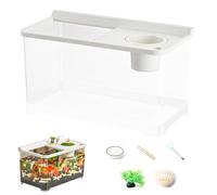 Betta - Petit réservoir à poissons - 3 couleurs - Réservoir à poissons domestique - Aquarium supérieur pour les pays de table - Aménagement paysager - Poste de travail - Entrée - Chambre