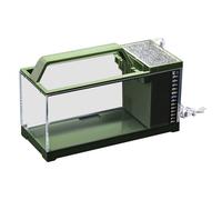 Betta Tank - Aquarium avec filtre et lumière, petit kit de pompe silencieuse avec système de filtration, accessoires de bureau intelligents pour chambre à coucher, salon, décoration d'intérieur