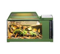 Betta Tank Décor De Bureau LED Avec Suivi Température Et Clarté | Aquarium Avec Éclairage LED Et Filtre Pour Betta, Crevettes, Méduses, Chambre, Salon, Bureau, Accessoire Décoratif