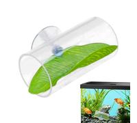 Betta Tunnel Cave Toy, Fish Tank Breeding Shelter, Aquarium Tunnel for Resting, with Leaf Pad, Lightweight, Tanks Decoration, Sturdy Construction, 3.07x1.57 inches