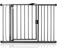 Bettacare Barrière de Sécurité à Fermeture Automatique, 118.2cm - 125.2cm, Gris Ardoise, Barrière de Sécurité à Pression, Barrière pour Bébé, Barrière de Sécurité pour Portes et Couloirs
