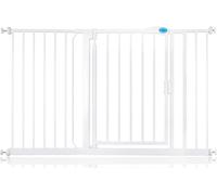 Bettacare Barrière de Sécurité à Fermeture Automatique, Barrière de Sécurité à Pression pour Bébé, Sécurité pour Portes et Couloirs, 132,6cm - 139,6cm, Couleur Blanc