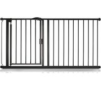 Bettacare Barrière de Sécurité à Fermeture Automatique, Barrière de Sécurité à Pression pour Bébé, Sécurité pour Portes et Couloirs, 154,5cm - 161,5cm, Couleur Noir Mat