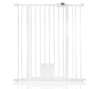 Bettacare Barrière de Sécurité Escalier et Porte avec Chatière Extra Haute 94,3 - 102,3 cm Blanc