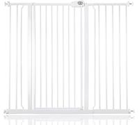 Bettacare Barrière Extra Haute Premium pour Chien, Installation Facile par Pression pour Chien et Chiot, 121,3cm - 128,9cm, Extra Haute de 104cm, Couleur Blanc