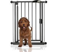 Bettacare Barrière pour Chien et Chiot à Fermeture Automatique, Barrière à Pression pour Animaux, Barrière de Sécurité, Installation Facile, Étroit, 68,5cm - 75cm, Couleur Gris Ardoise