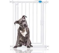 Bettacare Barrière pour Chien et Chiot à Fermeture Automatique, Barrière à Pression pour Animaux, Barrière de Sécurité, Installation Facile, Extra Étroit, 61cm - 66,5cm, Couleur Blanc