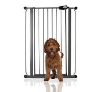 Bettacare Barrière pour Enfants et Chiens, Barrière Extra Haute de 104cm, Barrière de Sécurité Étroite à Pression pour Escalier, 75cm - 83cm, Couleur Gris Ardoise