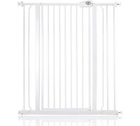 Bettacare Barrière pour Enfants et Chiens, Barrière Extra Haute de 104cm, Barrière de Sécurité Étroite à Pression pour Escalier, 94,3cm - 101,9cm, Couleur Blanc