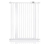 Bettacare Barrière pour Enfants et Chiens, Barrière Extra Haute de 104cm, Barrière de Sécurité Étroite à Pression pour Escalier, 81,4cm - 89cm, Couleur Blanc
