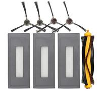 Bettawell kit d'accessoires de remplacement compatibles avec Ecovacs Deebot Ozmo 930 robot aspirateur, 1 Brosse principale | 3 filtres haute efficacité | 4 Brosses Latérales