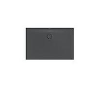 Bette BetteFloor Side zone de douche 3387-400AE 120x80cm, antidérapant / Pro , corbeau