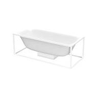 Bette Lux Shape baignoire rectangulaire sur pieds 170x75x45cm, 2 fonds inclinÃ©s, 3451-, Coloris: Blanc - 3451-000