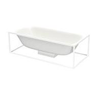Bette BetteLux Bette Shape ilôt 3453-440 190x90x45cm, neige, groupe de couleurs 2