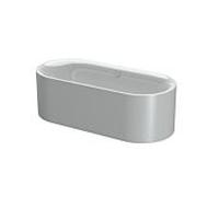 Bette BetteLux Oval baignoire silhouette 3466-002CFXXS manhattan, 180x80x45cm, à poser
