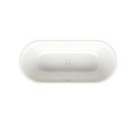 Bette BetteLux Oval bain 3466-440PLUS glaçure, neige, 180x80x45cm