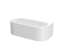 Bette Lux Oval I Silhouette baignoire prÃ©-mur 180x85x45cm, 2 en pente arriÃšre, 3416CWVVS, Coloris: Blanc - 3416-000CWVVS