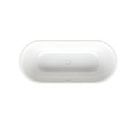 Bette BetteLux Oval silhouette baignoire 3466-004CFXXS blanc noble, 180x80x45cm, à poser