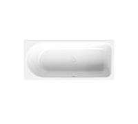 Lit de bain Ocean 170x75 cm, 8855, face avant dÃ©bordante, blanc, Coloris: Blanc avec BetteGlasur Plus - 8855-000Plus