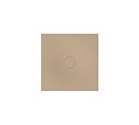 Bette Carreau de douche BetteAir 7352-425PLUS, T2 1000 x 1000 mm, grège, rectangle, acier au titane émaillé, avec support minimum