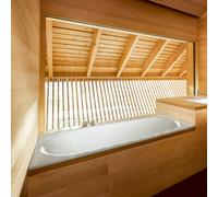 Bette Comodo Baignoire rectangulaire encastrée, trop-plein sur le côté, 1622-0002GR,