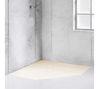 Bette Floor Caro Receveur de douche pentagonal, 7191-423PLUS,