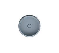 BetteCraft Coupe pour lavabos, ronde, sans trou pour robinet, sans trop-plein, 450x450x120mm, A241-418PW, Couleur: Satin bleu avec Glasur Plus