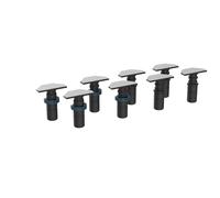 Bette Level Pieds de receveur de douche - pour receveurs de douche de plus de 120 cm - 8 pcs - noir b57-0422