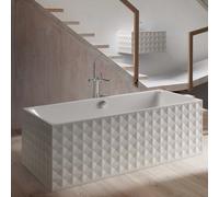 Bette Loft Ornament Baignoire en îlot rectangulaire, 3172-000CFXX6A,PLUS+B601-901,
