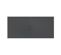 Bette Receveur de douche au sol avec support de receveur minimum et antidérapant Pro 5838, 150x70 cm, 5938-400AE,T1, Couleur: corbeau