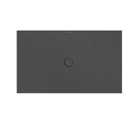 Bette Receveur de douche au sol avec support de receveur minimum et GlasurPlus, 150x90cm, 5936-400PLUS,T1, Couleur: corbeau