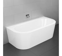 Bette Starlet I Silhouette Baignoire semi-îlot, avec tablier, 8300-000CWVVK,1GR+B601-000,