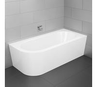 Bette Starlet Silhouette Baignoire d’angle, avec tablier, 6680-000CELVK,1GR+B601-901,