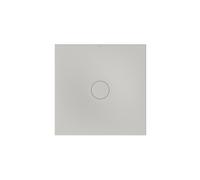 Bette Carreau de douche BetteAir 7352-410AE,T2 1000 x 1000 mm, argent, rectangle, acier au titane émaillé, avec support minimum