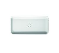 BetteArt lavabo à poser, sans trou pour robinet, sans trop-plein, 800x400x90mm, A182-000, Couleur: Blanc