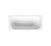 BetteClassic Baignoires rectangulaires, installation, 1 place, combinaison bain-douche, 1600x700x450mm, 1267-000AS, Couleur: Blanc avec faux antidérapant