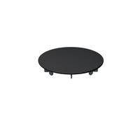 BetteCompact+ couvercle d'écoulement vitré, Ø 114mm, avec BetteAntidérapant Pro, Y108-400AY, Couleur: corbeau