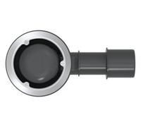 BetteCompact + garniture d'écoulement, latéral, débit d'écoulement 0,5 l/s, avec BetteAntirutsch Pro, B568-000AY, Couleur: Blanc