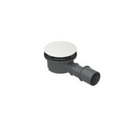 BetteCompact + garniture d'écoulement, latéral, débit d'écoulement 0,5 l/s, avec BetteAntirutsch Pro, B568-004AY, Couleur: edelweiss