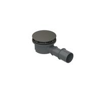 BetteCompact + garniture d'écoulement, latéral, débit d'écoulement 0,5 l/s, avec BetteAntirutsch Pro, B568-404AY, Couleur: Graphite mat