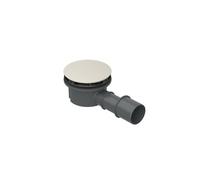BetteCompact + garniture d'écoulement, latéral, débit d'écoulement 0,5 l/s, avec BetteAntirutsch Pro, B568-441AY, Couleur: Cream matt