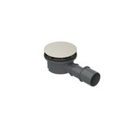 BetteCompact + garniture d'écoulement, latéral, débit d'écoulement 0,5 l/s, avec BetteAntirutsch Pro, B568-423AY, Couleur: Flax mat