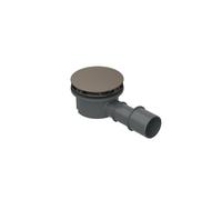 BetteCompact + garniture d'écoulement, latéral, débit d'écoulement 0,5 l/s, avec BetteAntirutsch Pro, B568-417AY, Couleur: Hazel mat