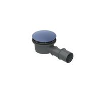 BetteCompact + garniture d'écoulement, latéral, débit d'écoulement 0,5 l/s, B568-418, Couleur: Bleu satin mat