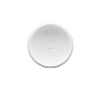 BetteCraft Coupe pour lavabos, ronde, sans trou pour robinet, sans trop-plein, 450x450x120mm, A241-788PW, Couleur: La lumière du jour avec Glaze Plus